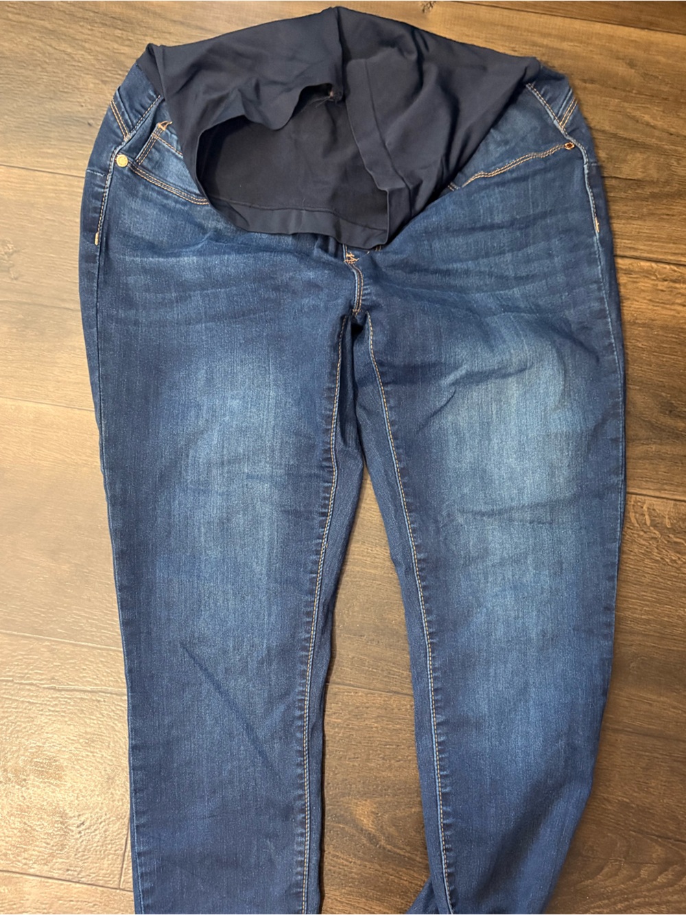 Maternity Dark Blue Stretch Jeans
